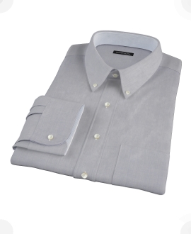 Blue End-on-End Fitted Dress Shirt 
