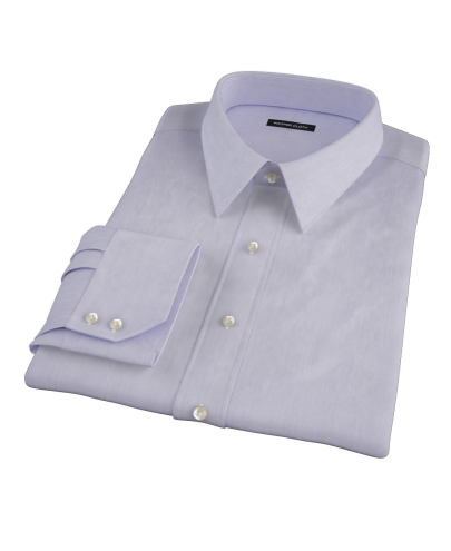 Albini Purple Superfine Stripe Custom Dress Shirt 