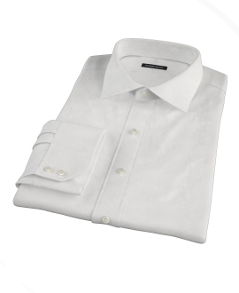 White Pinpoint Men's Dress Shirt 