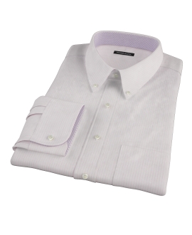 Pale Pink End-on-End Stripe Custom Dress Shirt 