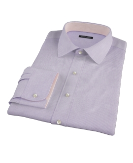 Purple Mini Grid Men's Dress Shirt 