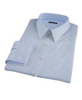 Bowery Blue Wrinkle-Resistant Pinpoint Fitted Dress Shirt 