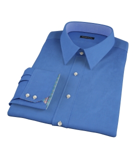 Dark Blue Broadcloth Custom Dress Shirt 