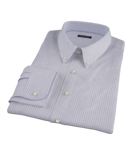 Purple Stripe Twill Custom Dress Shirt 