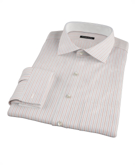 Blue and Red Stripe Custom Dress Shirt 