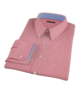 Regiment Red Mini Gingham Men's Dress Shirt 