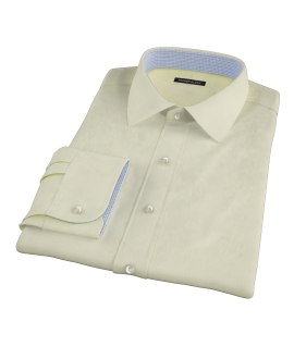 Yellow End-on-End Stripe Custom Dress Shirt 
