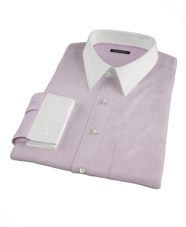 Viola End-on-End Stripe Custom Dress Shirt 