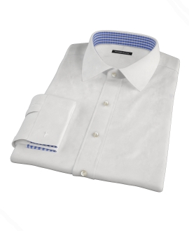 Bowery White Wrinkle-Resistant Pinpoint Men's Dress Shirt 