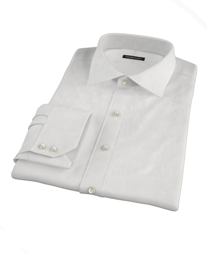 Bowery White Wrinkle-Resistant Pinpoint Men's Dress Shirt 