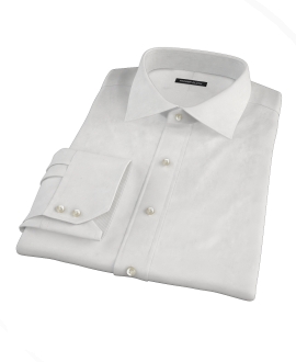 Bowery White Wrinkle-Resistant Pinpoint Men's Dress Shirt 