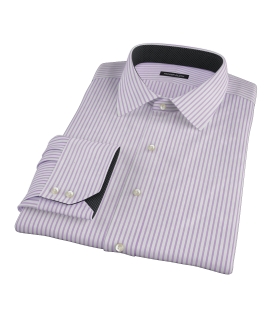 Greenwich Lavender Bordered Stripe Tailor Made Shirt 