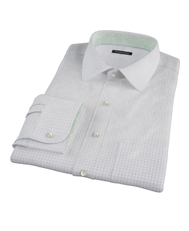 Morton Wrinkle-Resistant Navy Graph Tailor Made Shirt 