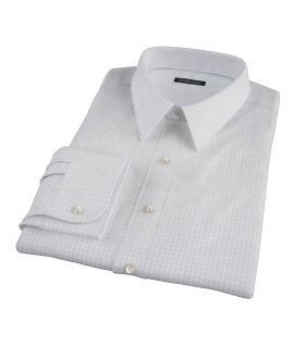 Morton Wrinkle-Resistant Navy Graph Custom Dress Shirt 