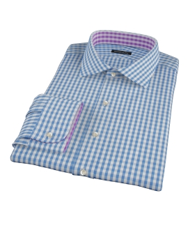 Canvas Blue Gingham Tailor Made Shirt 