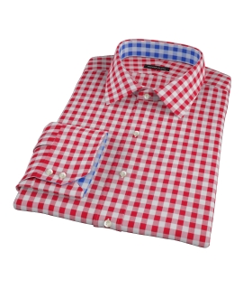Red Large Gingham Dress Shirt 