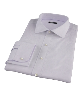 Lavender Imperial Twill Fitted Dress Shirt 