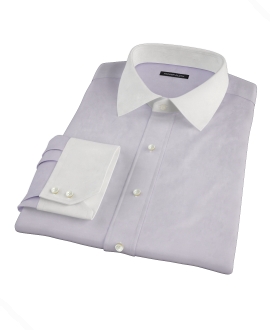 Lavender Herringbone Tailor Made Shirt 