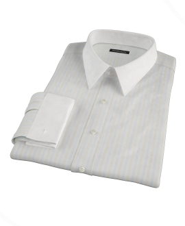 Blue and Yellow Stripe Tailor Made Shirt 