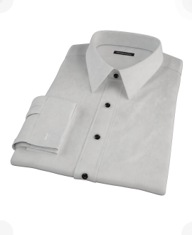 Light Gray End-on-End Tailor Made Shirt 