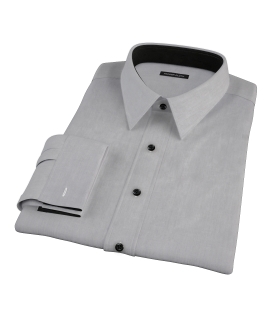 Jones Charcoal Grey End-on-End Custom Made Shirt 