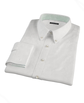 White Royal Twill Men's Dress Shirt 