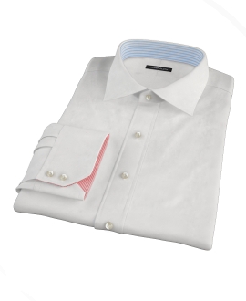 Bowery White Wrinkle-Resistant Pinpoint Custom Dress Shirt 