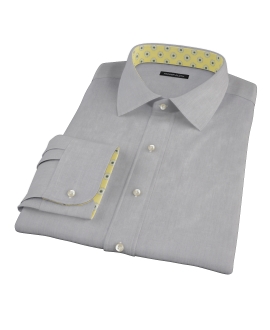 Jones Charcoal Grey End-on-End Fitted Shirt 