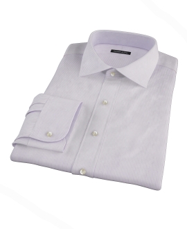 Lavender Dobby Stripe Custom Made Shirt 