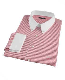 Red Medium Check Tailor Made Shirt 