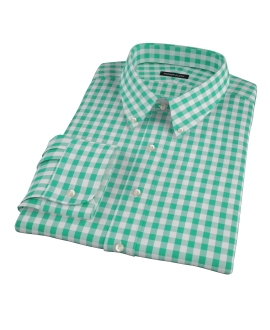 Green Large Gingham Tailor Made Shirt 