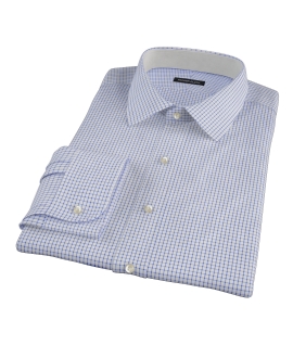 Blue Grid Custom Dress Shirt 