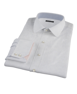 Morton Wrinkle-Resistant Navy Graph Tailor Made Shirt 