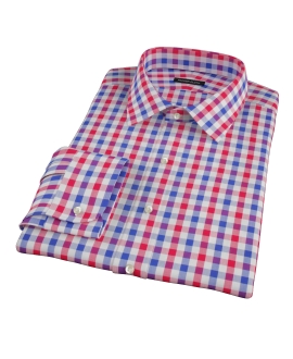 Red and Blue Large Gingham Dress Shirt 