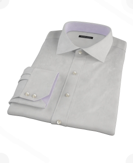 Light Gray End-on-End Men's Dress Shirt 
