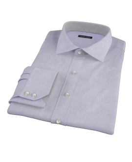 Albini Purple Superfine Stripe Custom Dress Shirt 