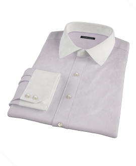 Lavender Fine Twill Custom Dress Shirt 