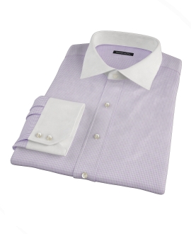 Lavender Multi-Check Tailor Made Shirt 