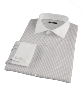Japanese Lavender and Gray Stripe Custom Made Shirt 
