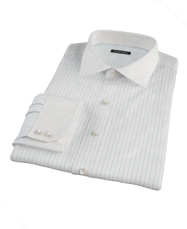 Light Blue Stripe Twill Custom Dress Shirt 