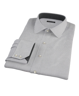 Black Grid Fitted Shirt 