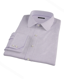 Purple Grid Tailor Made Shirt 