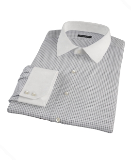 Black Grid Custom Dress Shirt 