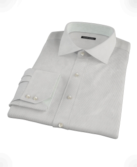 Japanese Gray Mini Grid Fitted Shirt 