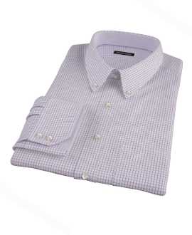 Purple Grid Custom Made Shirt 