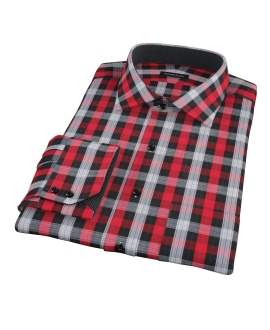 Aspen Red Plaid Dress Shirt 