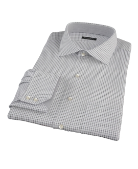 Black Grid Custom Dress Shirt 