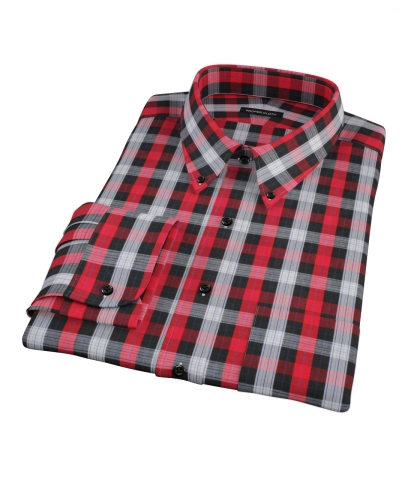 Aspen Red Plaid Custom Dress Shirt 