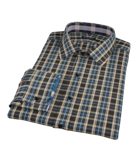 Whistler Green Plaid Men's Dress Shirt 