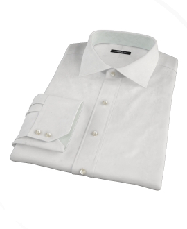 White Royal Twill Men's Dress Shirt 